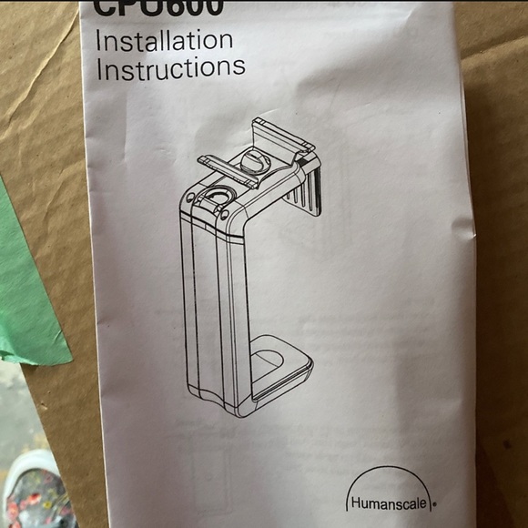 Humanscale CPU600 desk mounted holder. Brand new. In Box! MAKE OFFER! - Picture 4 of 4
